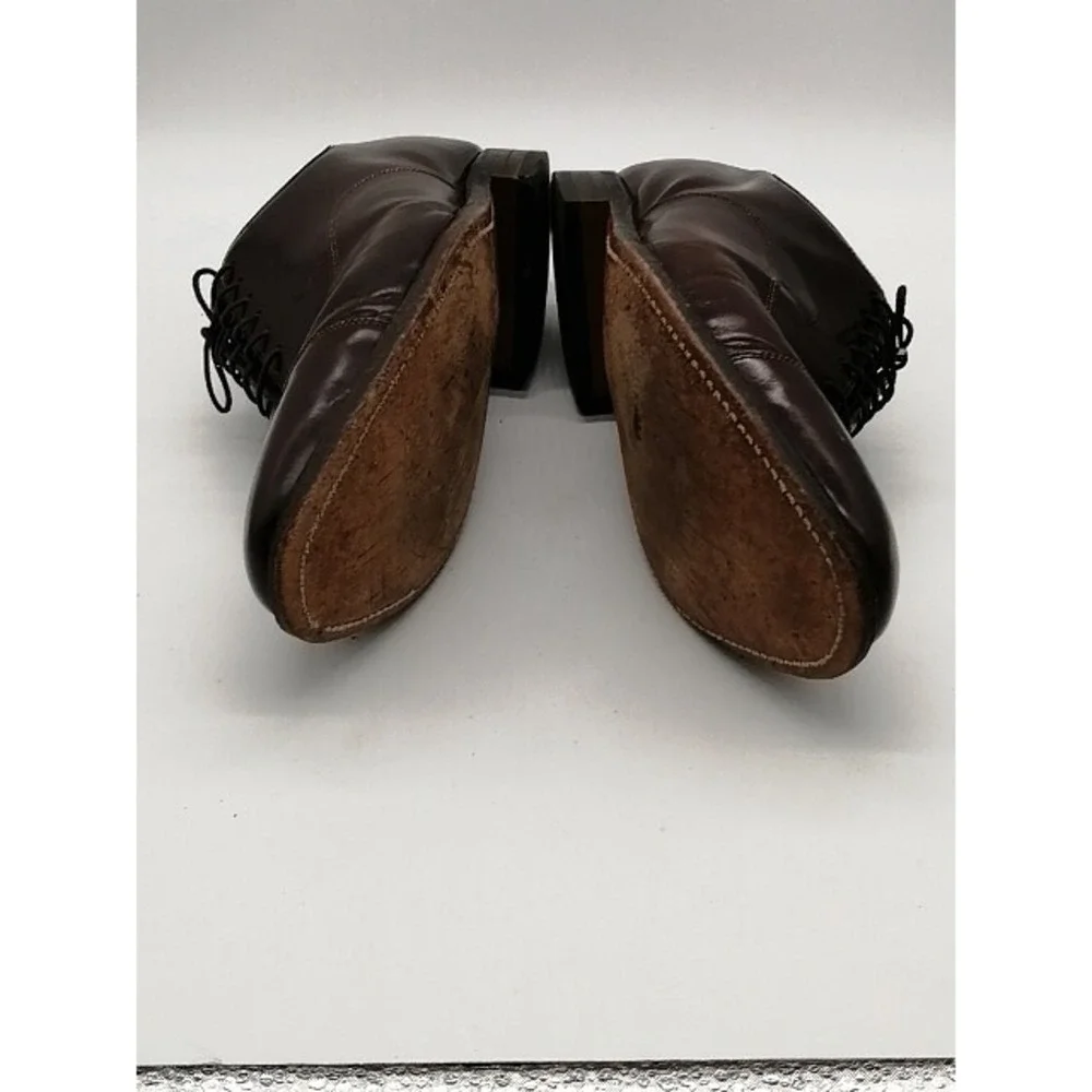 Johnston & Murphy Shoes Oxfords Mens 15463-11 Brown 10.5 Dress Leather Classic